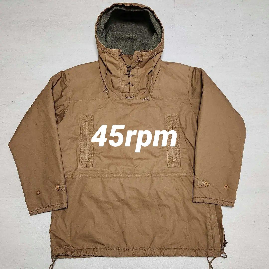 日本製 45rpm ユーロワーク 編み上げ ミリタリー アノラックジャケット ア
