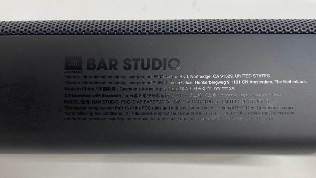 JBL BAR STUDIO スピーカー 黒 Bluetooth オーディオ
