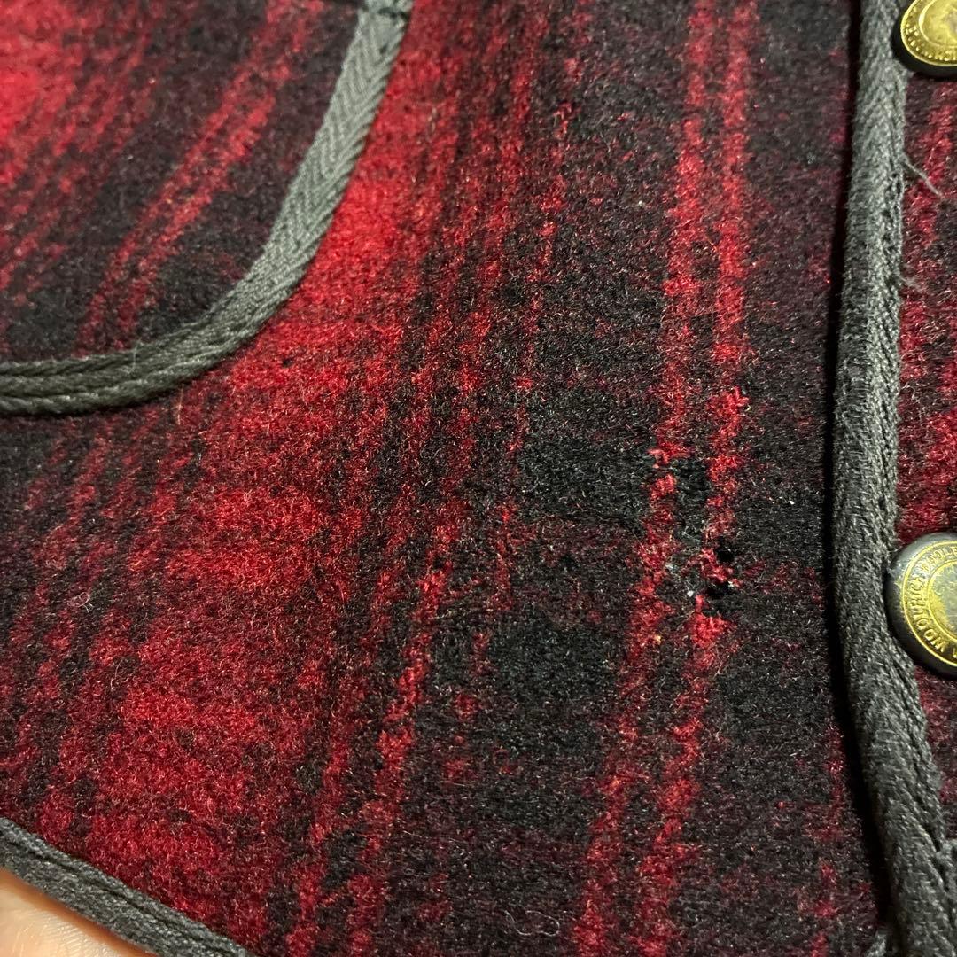 50s Woolrich ウールリッチ ４ポケット シンチバック ウール ベスト