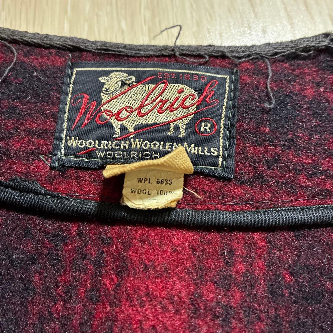 50s Woolrich ウールリッチ ４ポケット シンチバック ウール ベスト