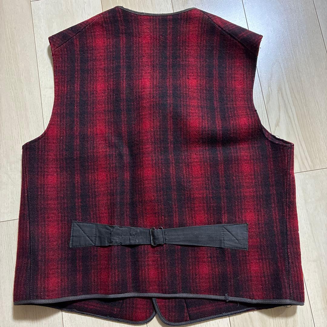 50s Woolrich ウールリッチ ４ポケット シンチバック ウール ベスト