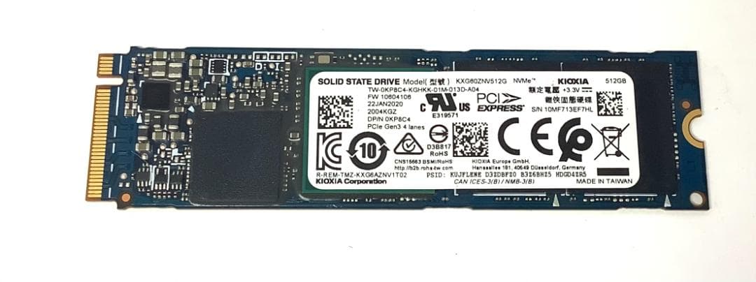 ③-WA473-KIOXIA NVMe 512GB SSD 1点