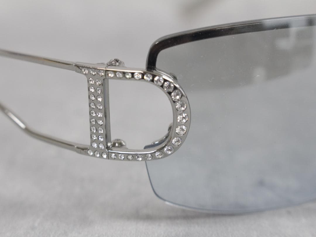 ▲Dior/ディオール サングラスラインストーン レディース ブルー系