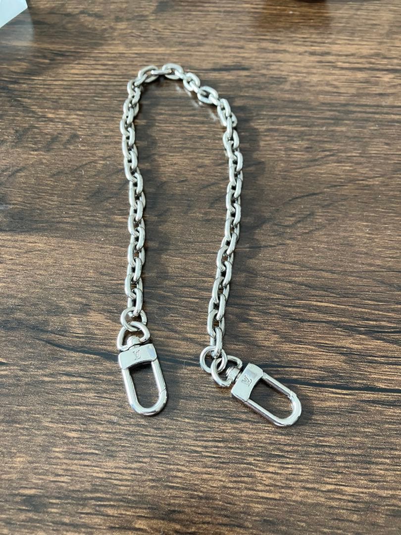 希少 ルイ ヴィトン ウォレットチェーン 人気　シルバーチェーン　美品