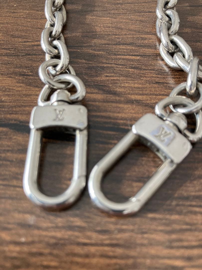 希少 ルイ ヴィトン ウォレットチェーン 人気　シルバーチェーン　美品