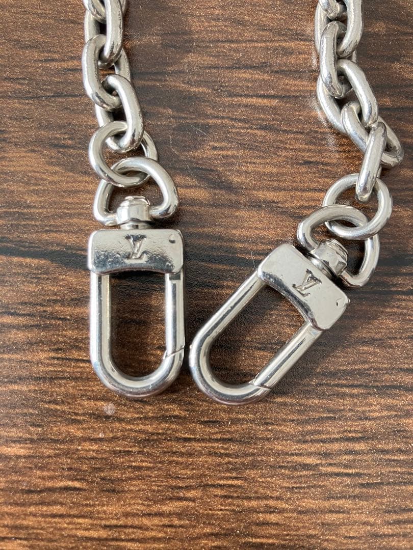 希少 ルイ ヴィトン ウォレットチェーン 人気　シルバーチェーン　美品