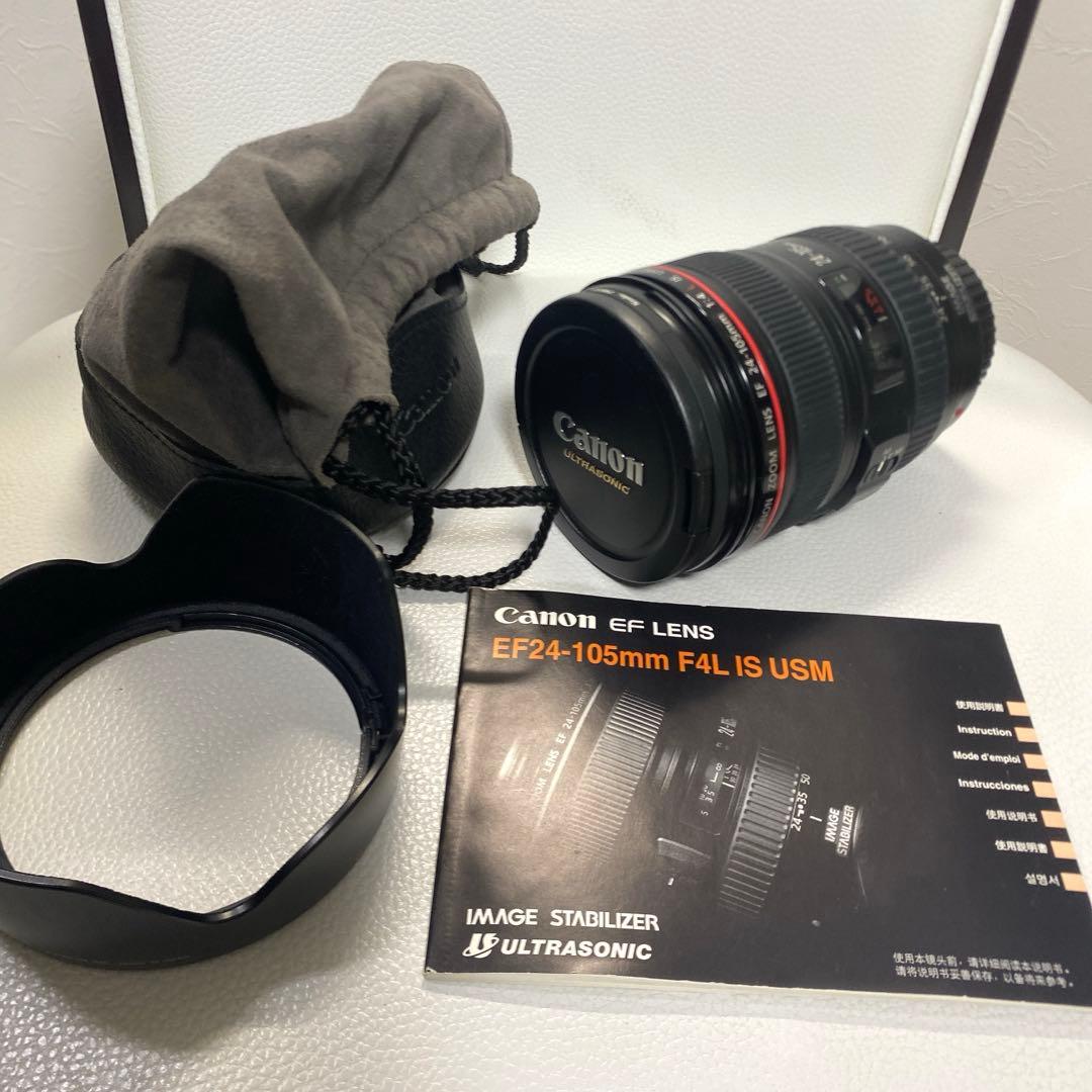 【美品】Canon EF24-105mm F4L IS USM(フード、説明書)