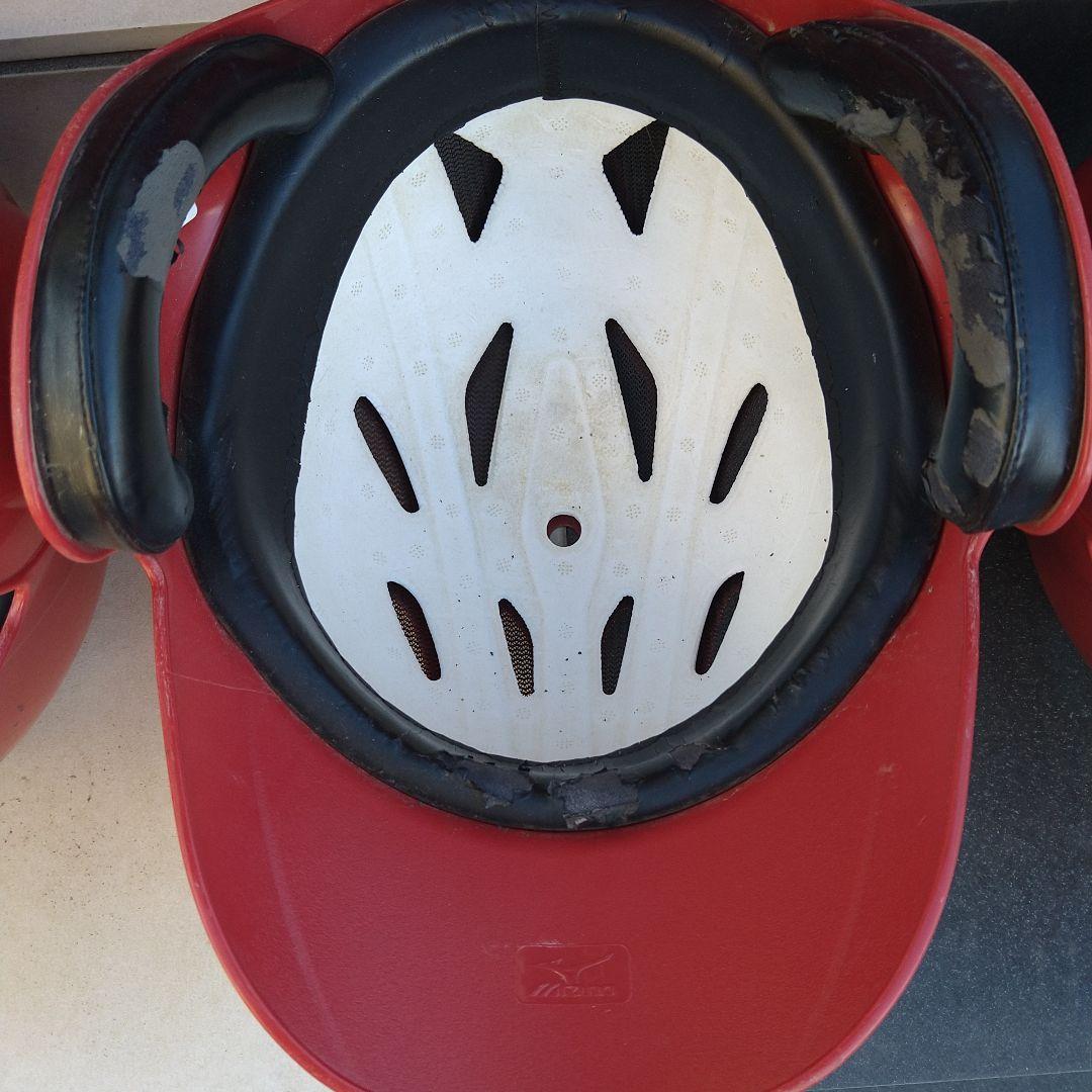 ソフトボール ヘルメット 9個セット 赤 L サイズ５個Oサイズ４個袋付き！