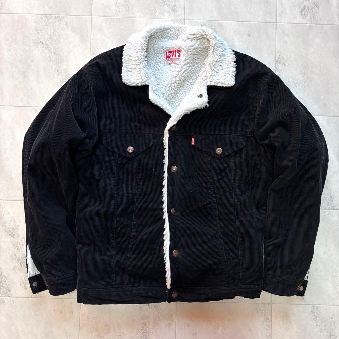 【Vintage】リーバイス ブラック コーズボアジャケット USA製 40