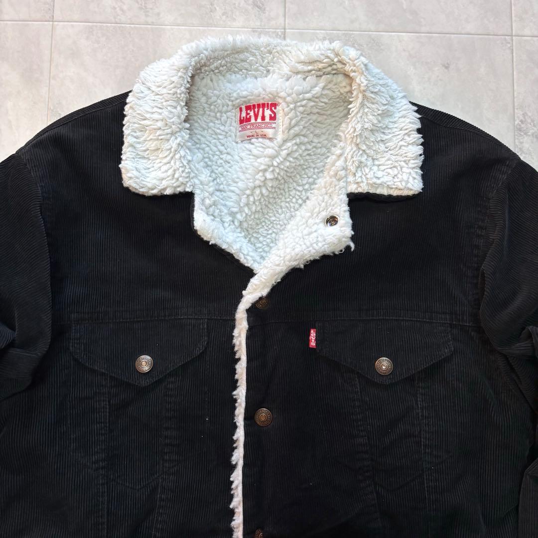 【Vintage】リーバイス ブラック コーズボアジャケット USA製 40