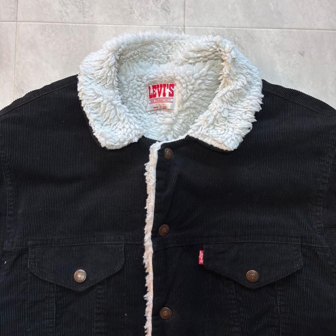 【Vintage】リーバイス ブラック コーズボアジャケット USA製 40