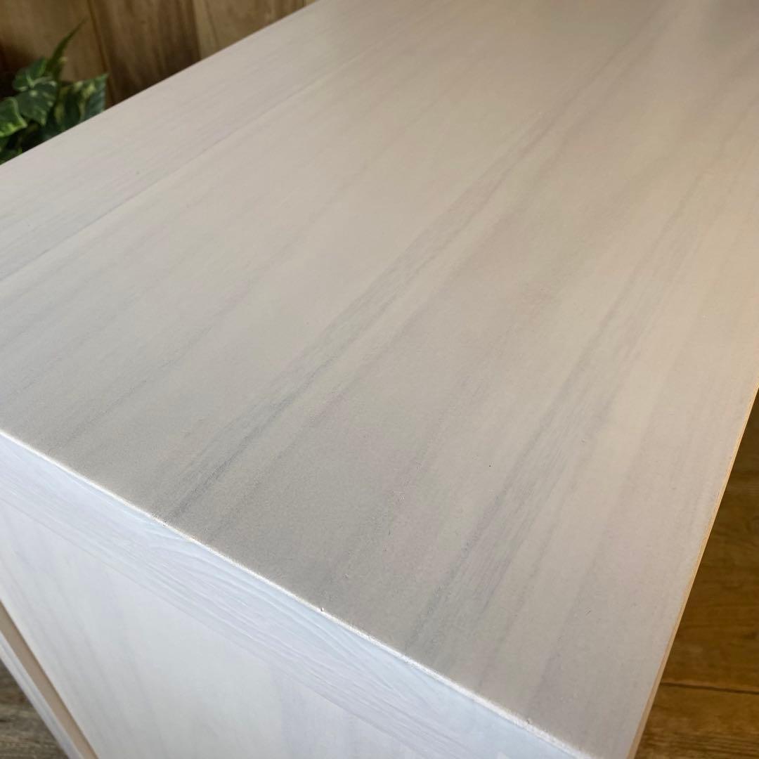 大幅値下げセール中！木製多引き出し桐チェストタンスBホワイト60㎝×53㎝