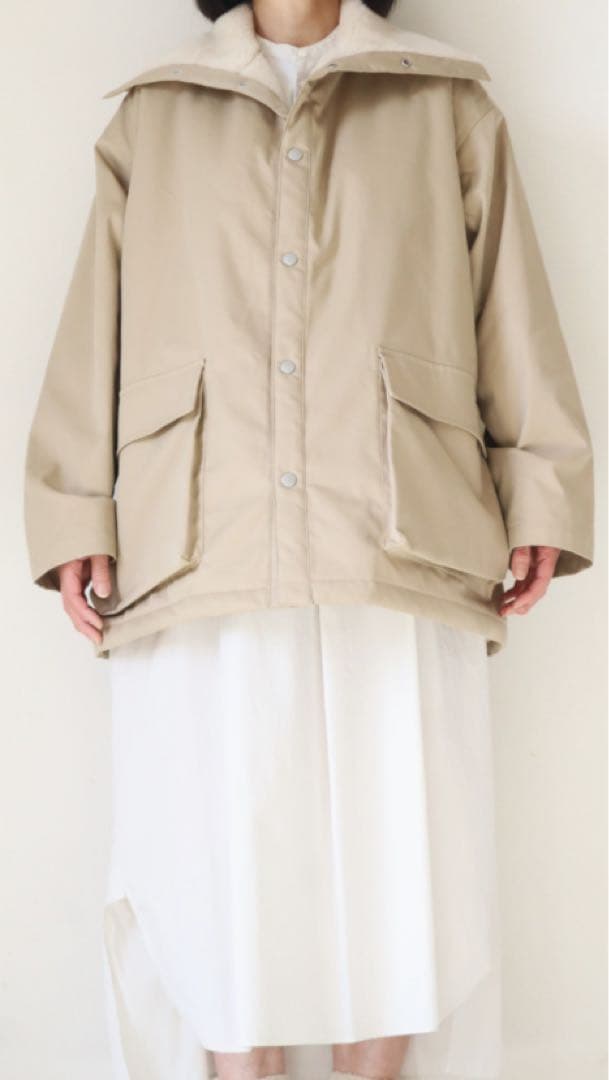 TOUJOURS ライニングボアハイネックジャケット 2025AW