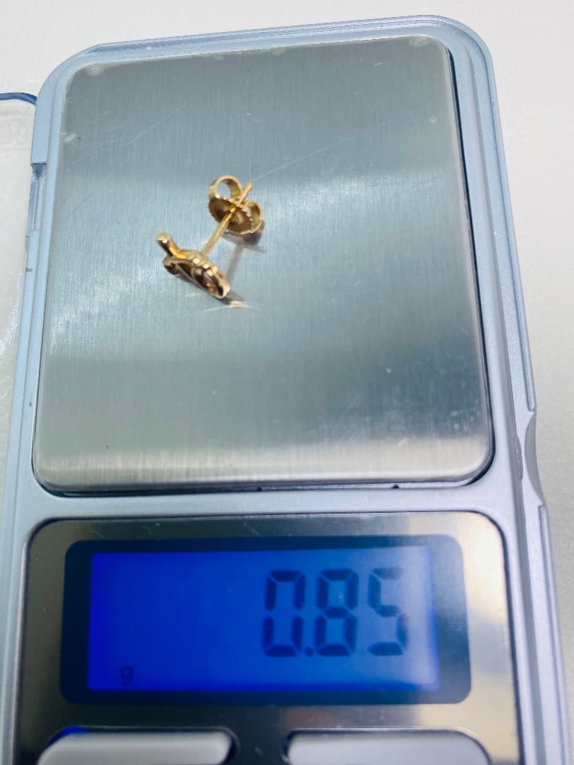 月末お値下げ　ティファニー　ラブ&キス　ピアス　片耳　XO　７５０　k18