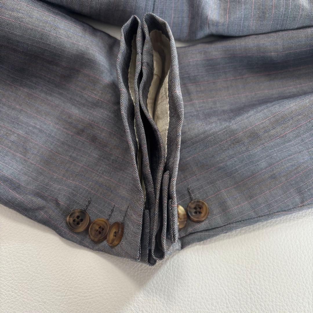 バーバリー[カシミヤ モヘア混]スーツ セットアップ Sサイズ ストライプ