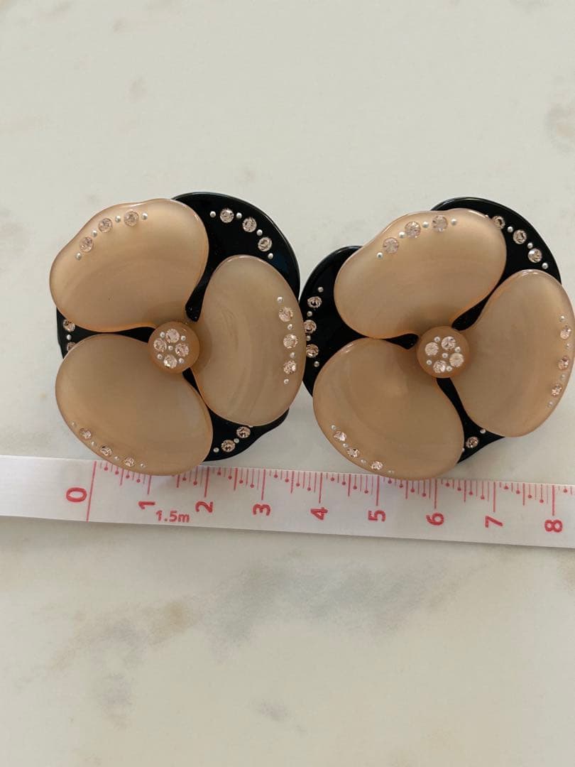 アレクサンドルドゥパリ　双子　カメリア　バレッタ　美品