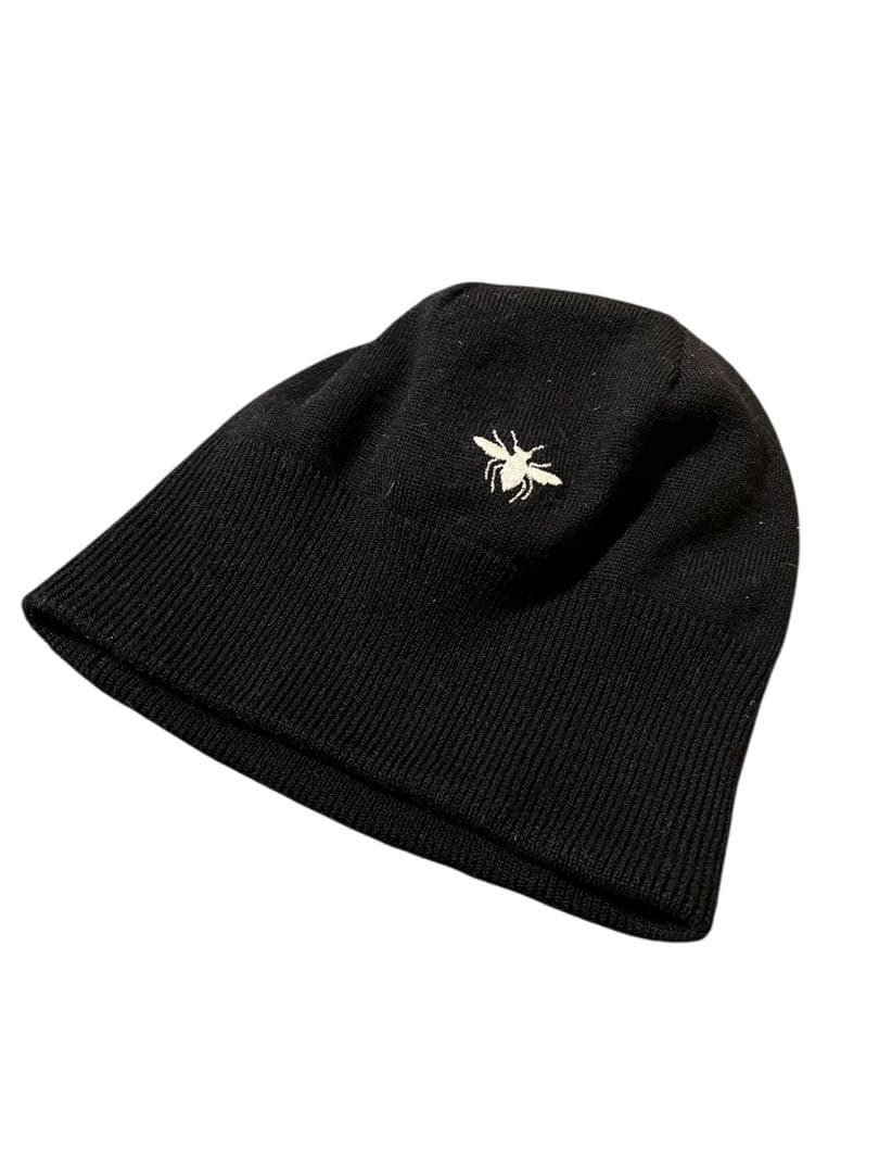Dior ディオール ニット帽 BEE 蜂 刺繍 ブラック イタリア製 ウール
