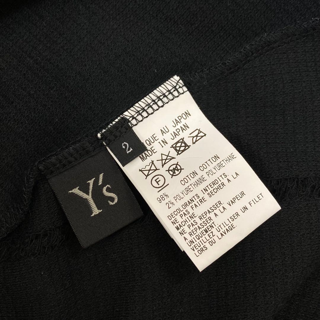 Ｙ's ワイズ 美品 21AW ジャガード ハイネック カットソー 黒2