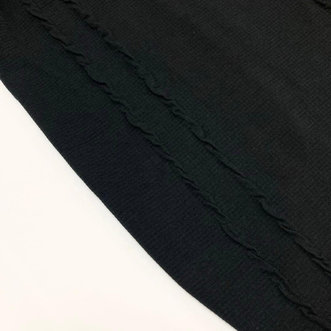 Ｙ's ワイズ 美品 21AW ジャガード ハイネック カットソー 黒2