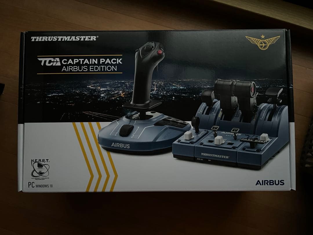美品 スラストマスター TCA Captain Pack Airbusペダル付き