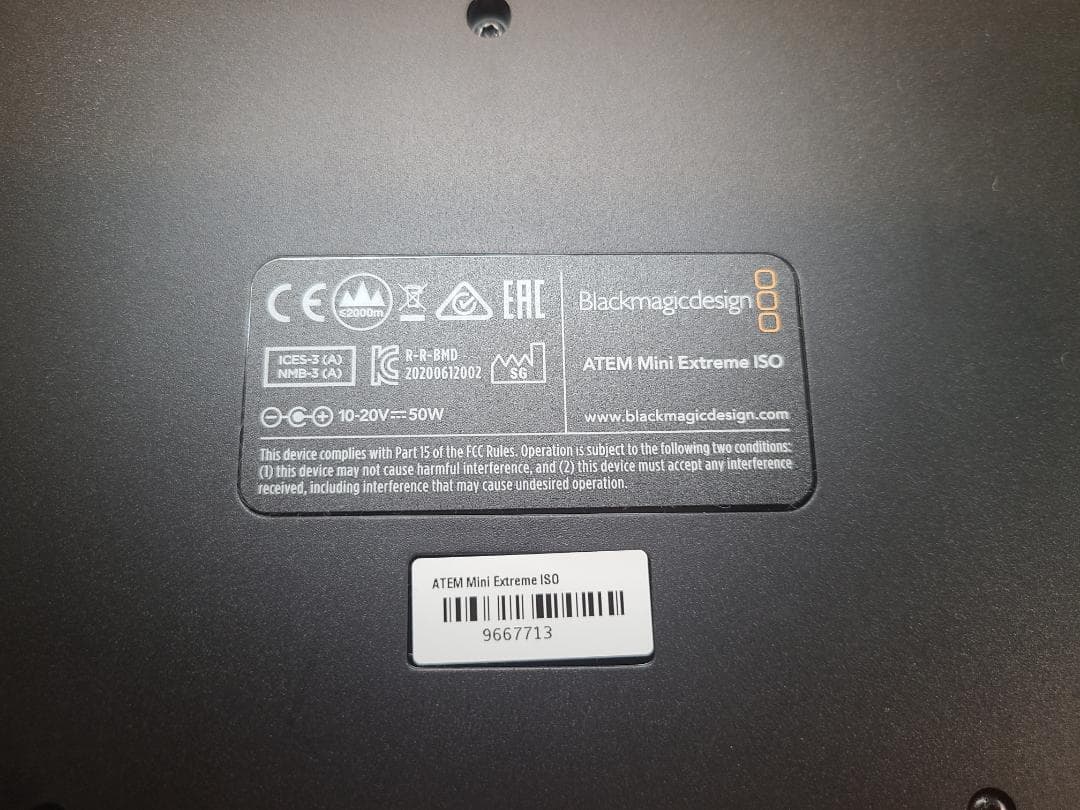 【美品・完品】Blackmagic ATEM Mini Extreme ISO