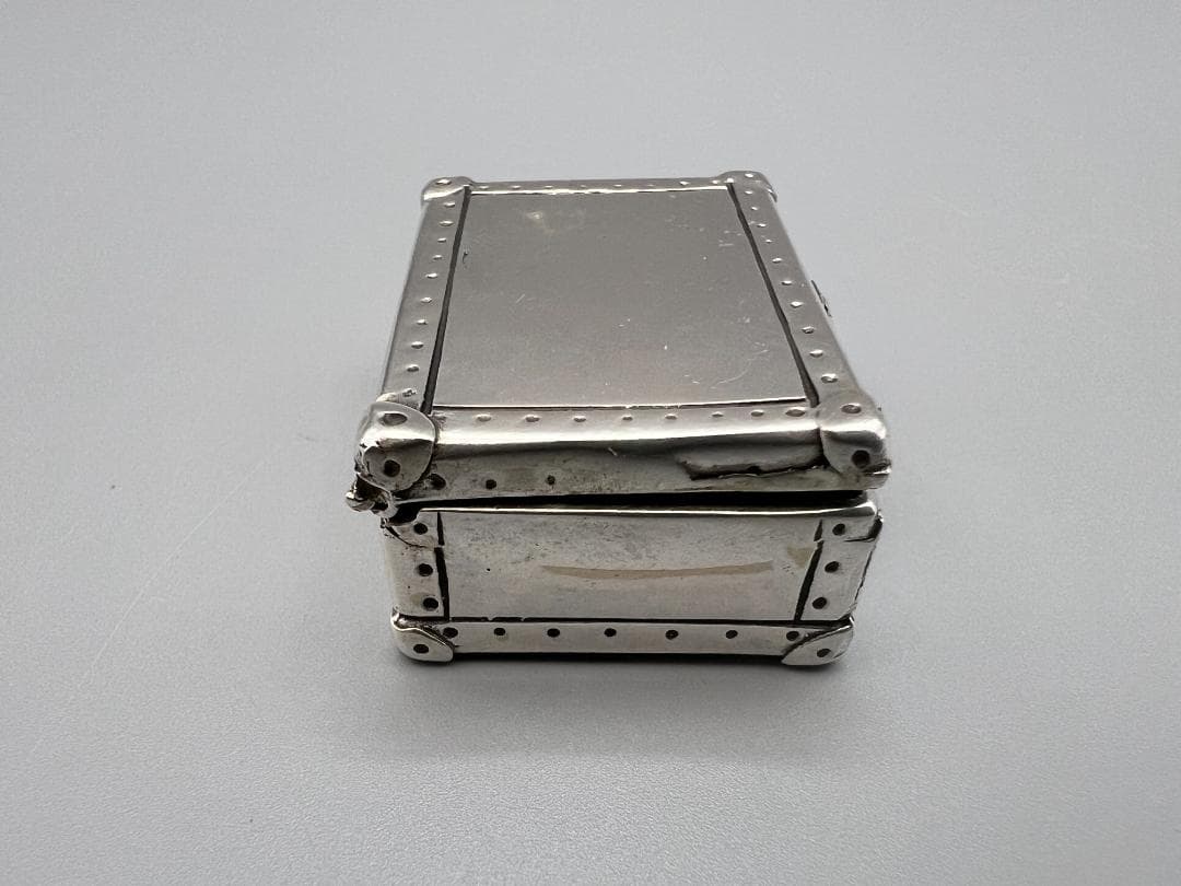 【海】銀製　800刻印　アクセサリ箱　小箱　銀細工　重量約31g