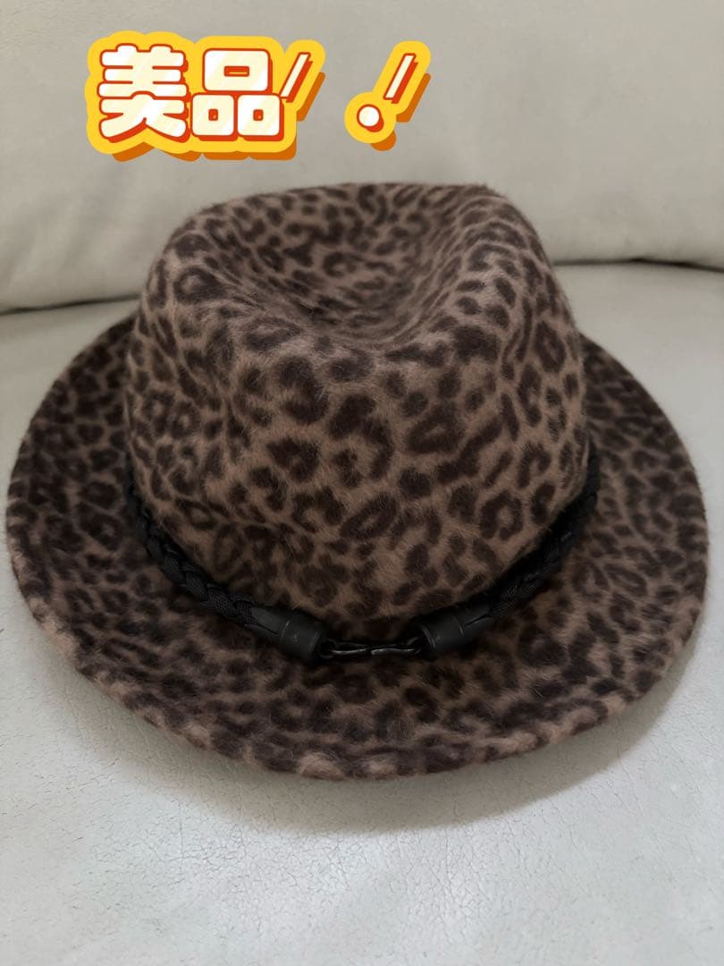 Size3のhyde着用BACKLASHレオパード柄ラビットファー素材