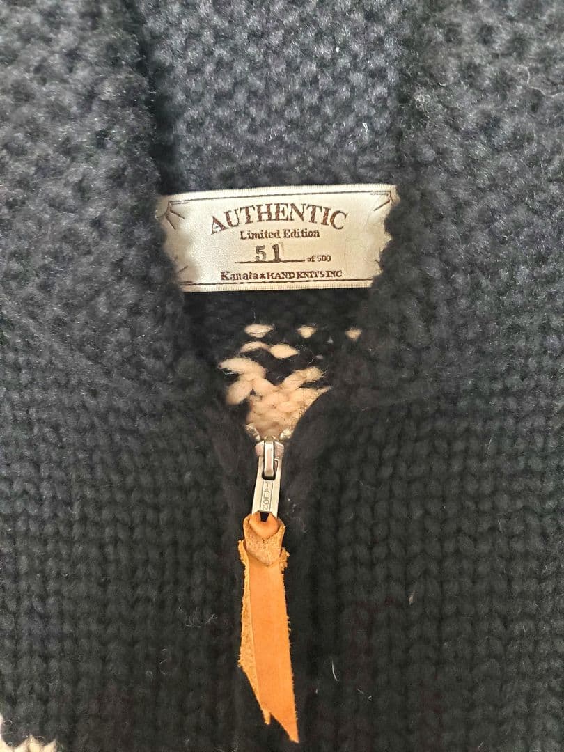 KANATA カウチンベスト 限定51/500 カナダ製 ウール100%