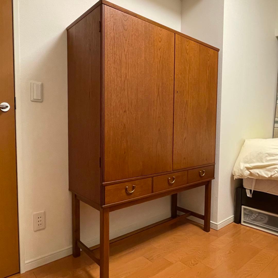 北欧ヴィンテージキャビネット チーク×ビーチ