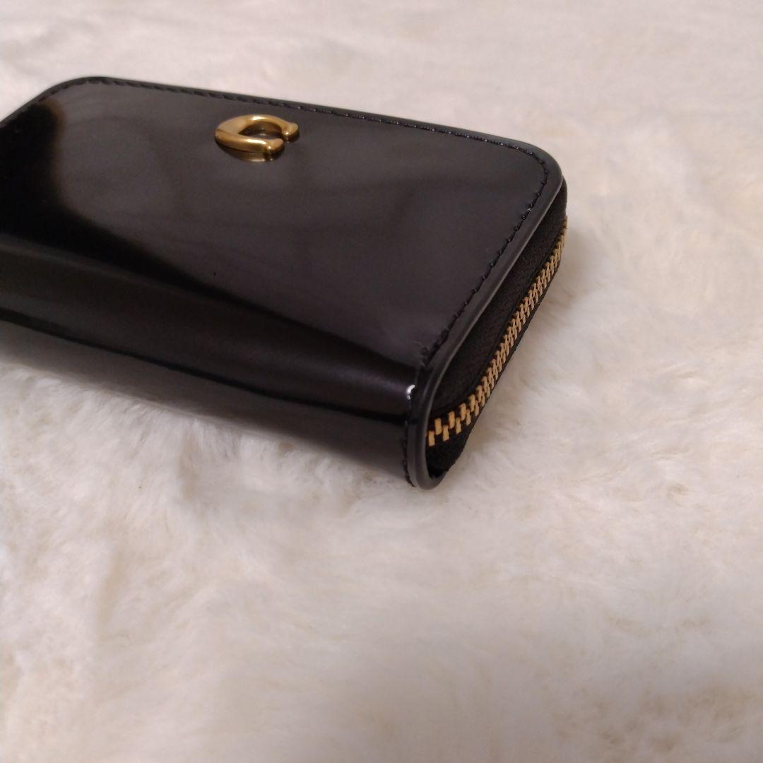【未使用品】コーチ エッセンシャル スモール ジップ チャーム ウォレット
