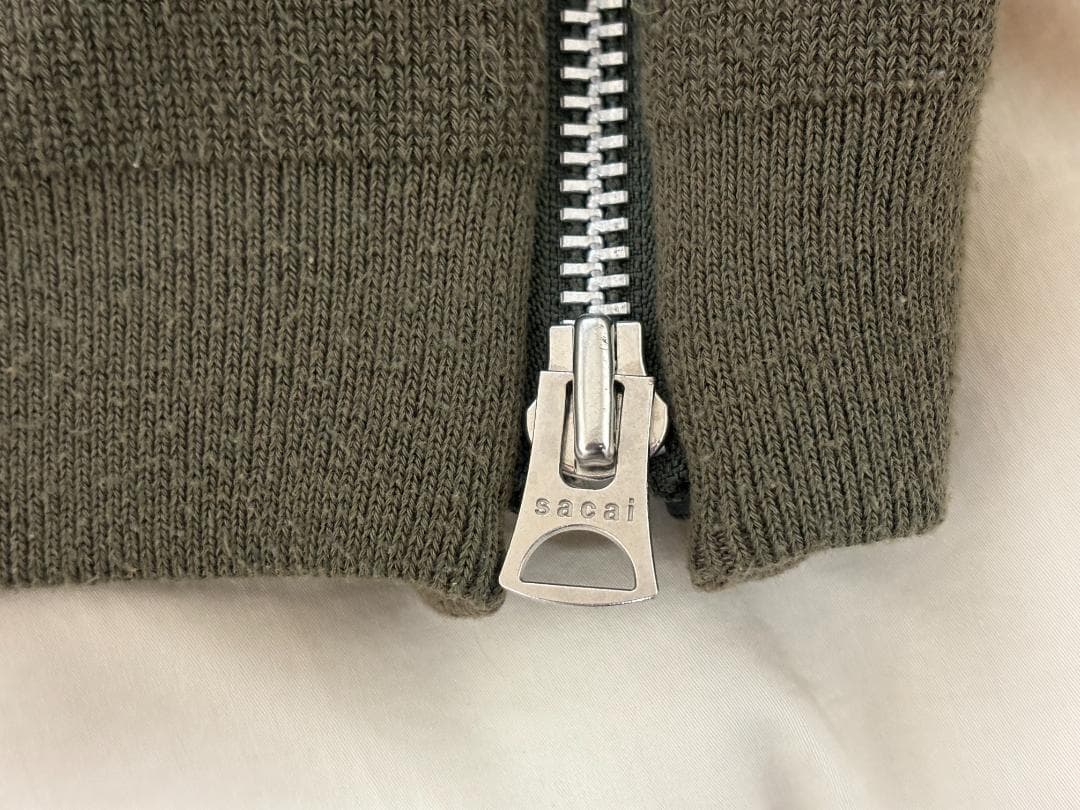 sacai MA-1 デニム コンビネーション ジャケット ドッキング