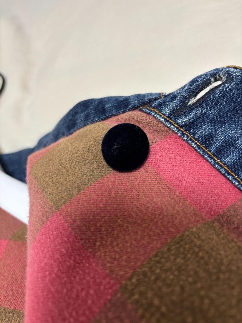 sacai MA-1 デニム コンビネーション ジャケット ドッキング