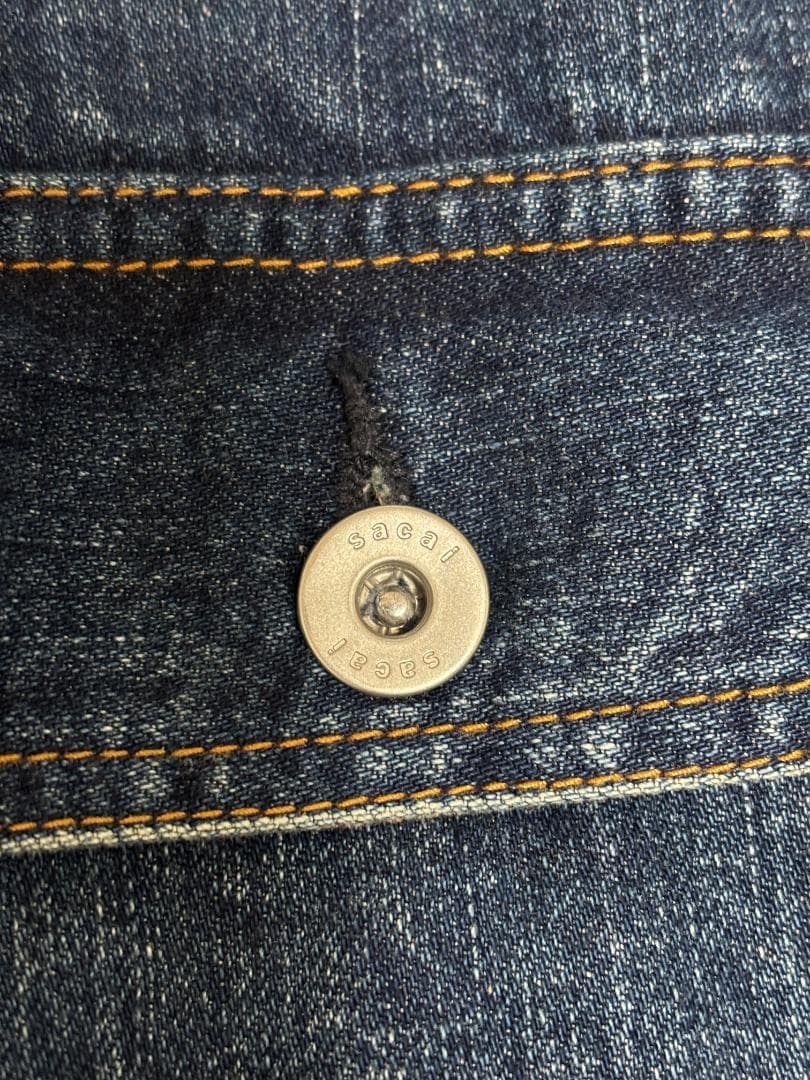 sacai MA-1 デニム コンビネーション ジャケット ドッキング