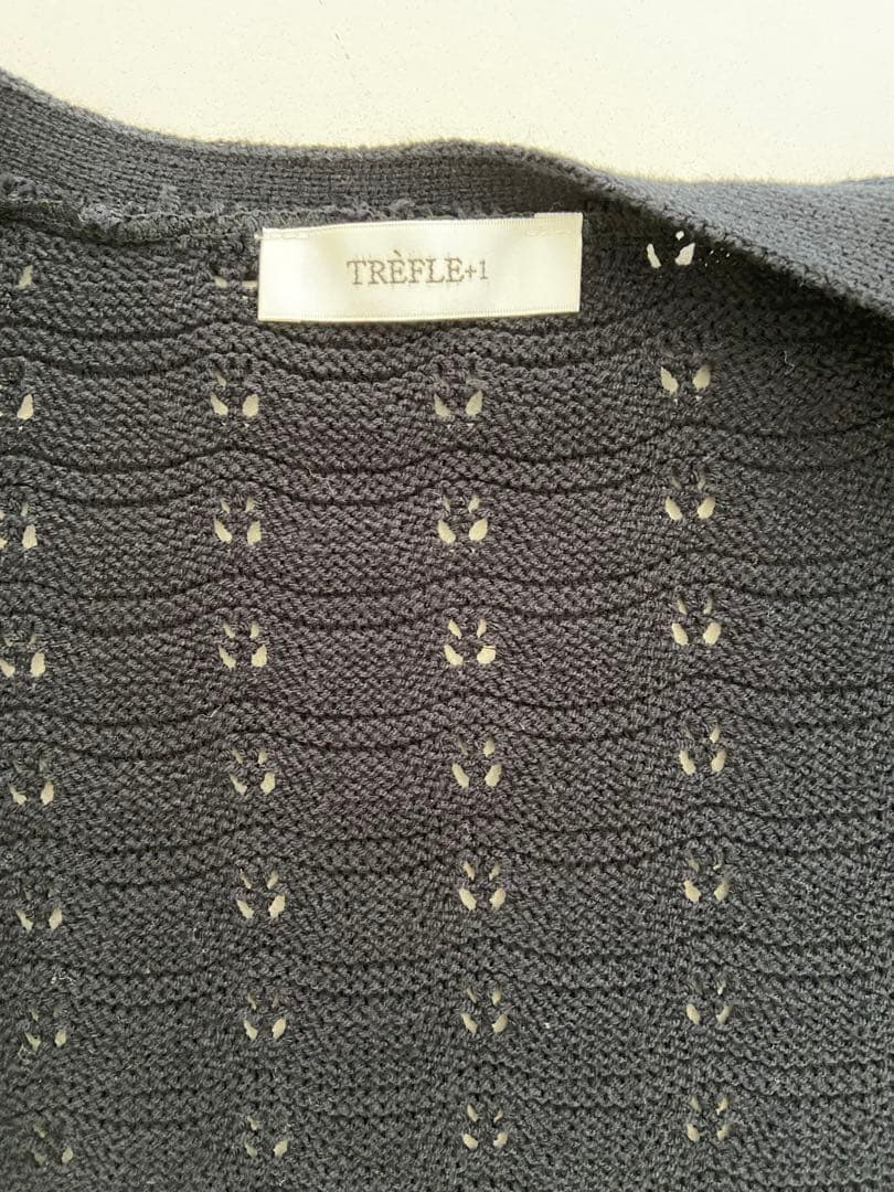 クロシェ編みカーディガン　トレフルプラス＋1