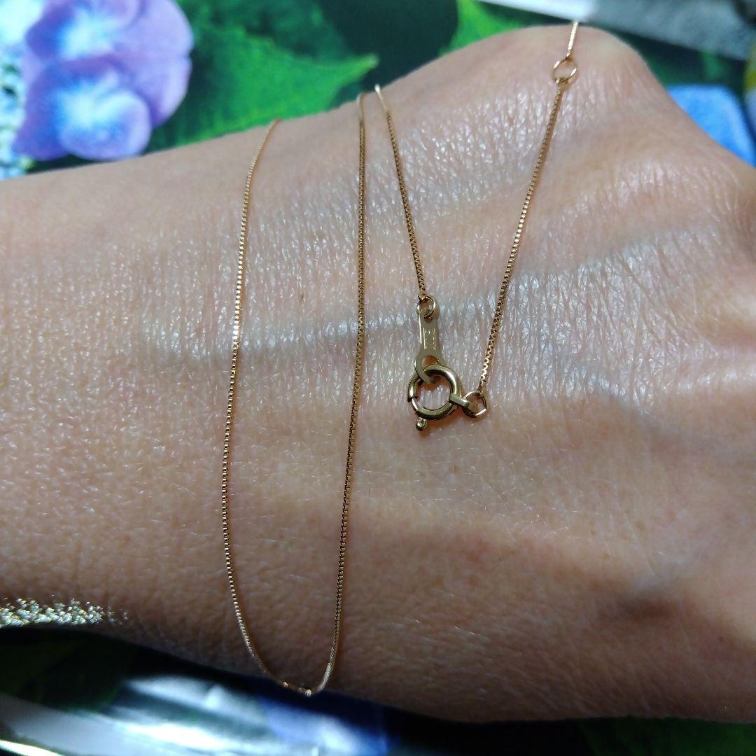 売切れ御免 K18PGベネチアンネックチェーン40cm新品 未着用品