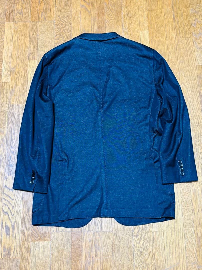 【美品】ボリオリKジャケット コットン生地 ネイビー サイズ54