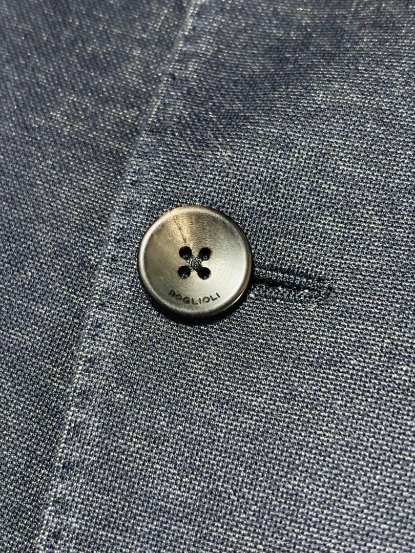【美品】ボリオリKジャケット コットン生地 ネイビー サイズ54