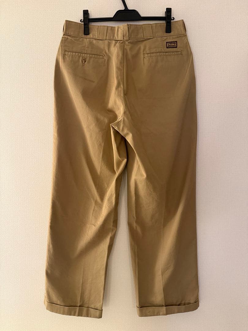 Dickies 刺繍タグ 茶タグ 復刻 ワークパンツ USA製 カーキ 50s