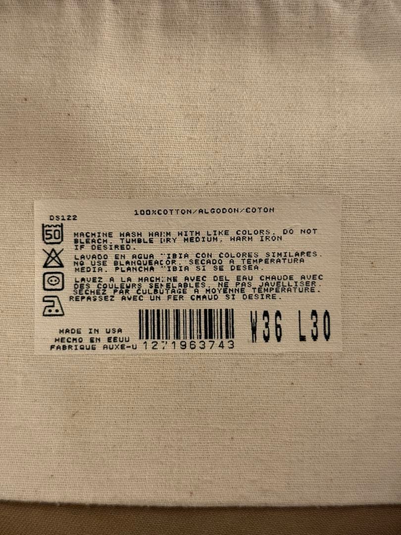 Dickies 刺繍タグ 茶タグ 復刻 ワークパンツ USA製 カーキ 50s