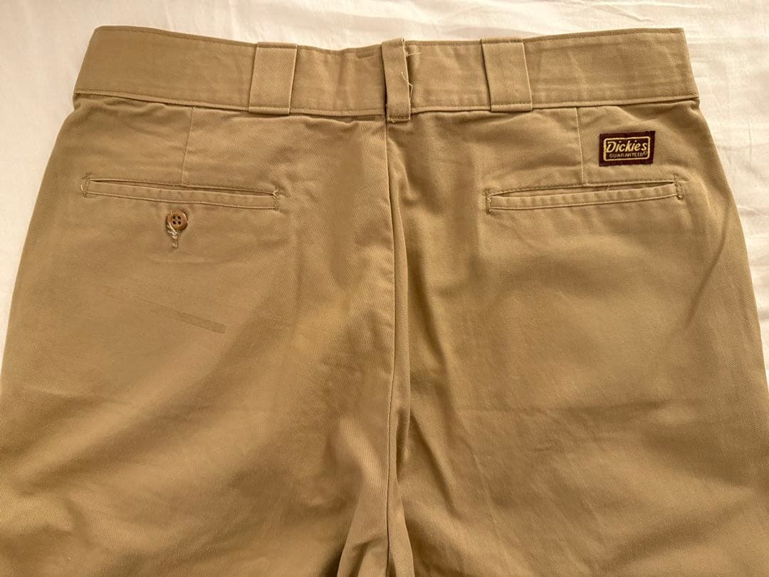 Dickies 刺繍タグ 茶タグ 復刻 ワークパンツ USA製 カーキ 50s