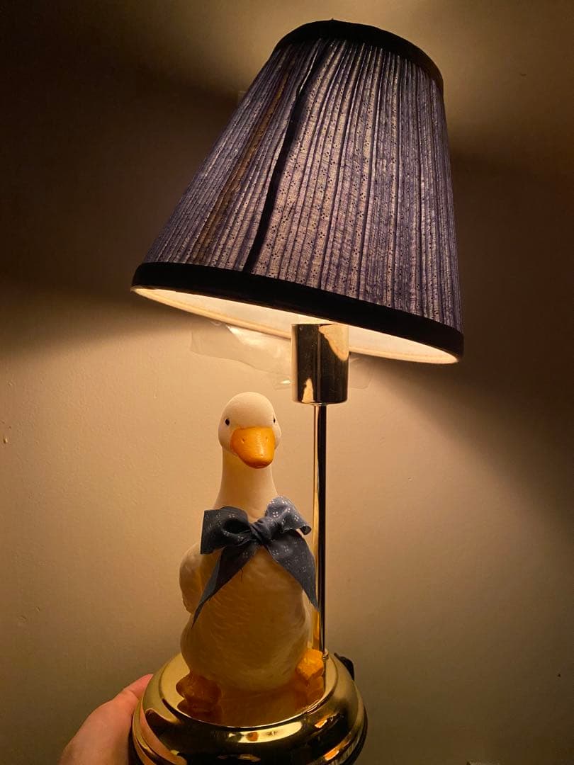 アンティーク　レトロライト　スタンド　デスクライト　アヒルランプ　アヒル
