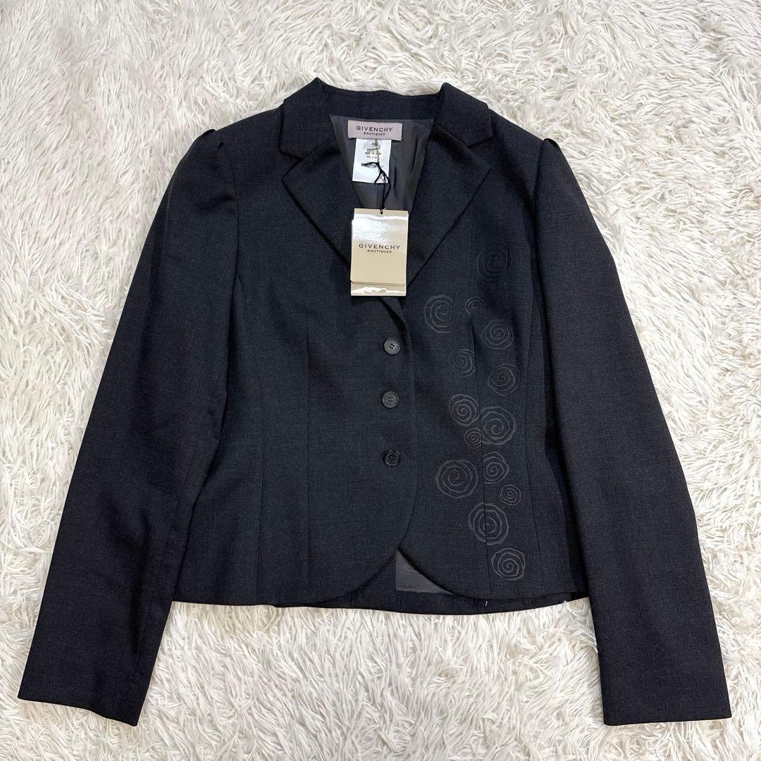 【未使用】 GIVENCHY ジバンシー セットアップスーツ ダークグレー 40