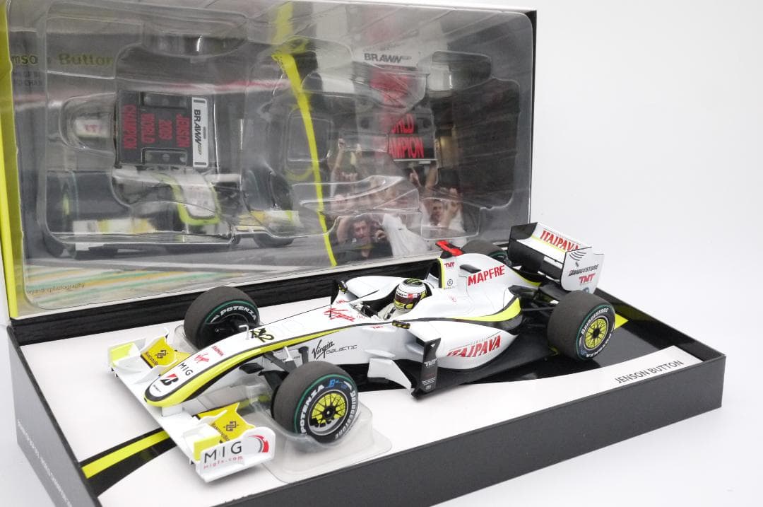 onecar1/18 ブラウンGP BGP001 チャンピオン J.バトン