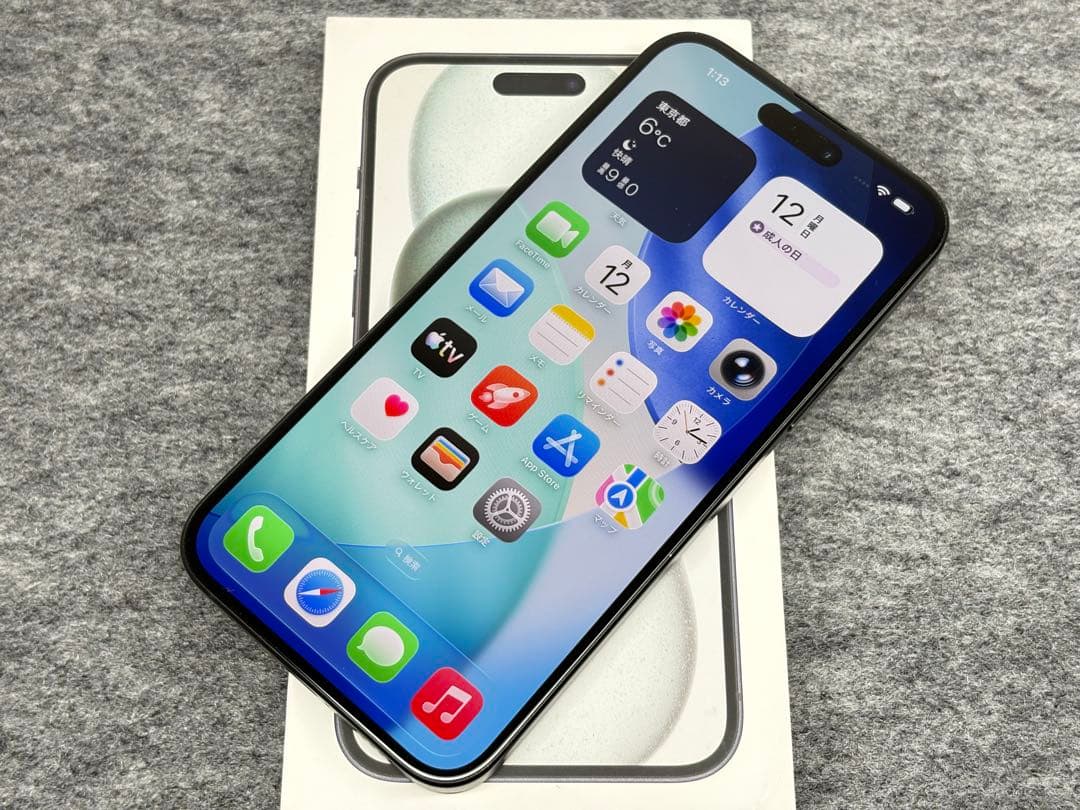 Apple iPhone15 Plus 128GB バッテリー100％ 展示品