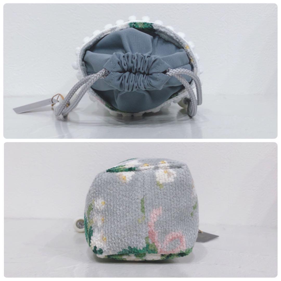 ☆未使用☆ FEILER ボトルポーチ ピュールミュゲ スズラン柄 グレー