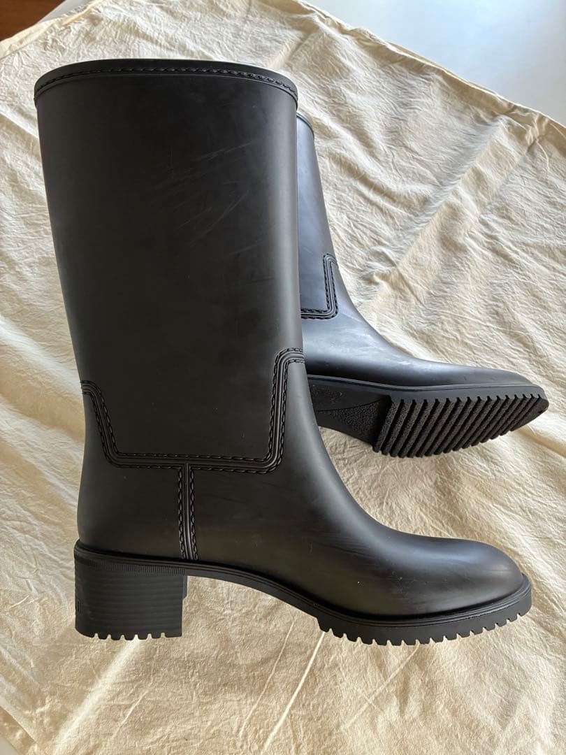 GUCCI マーモント レインブーツ長靴ミドルブーツマットラバーブラック