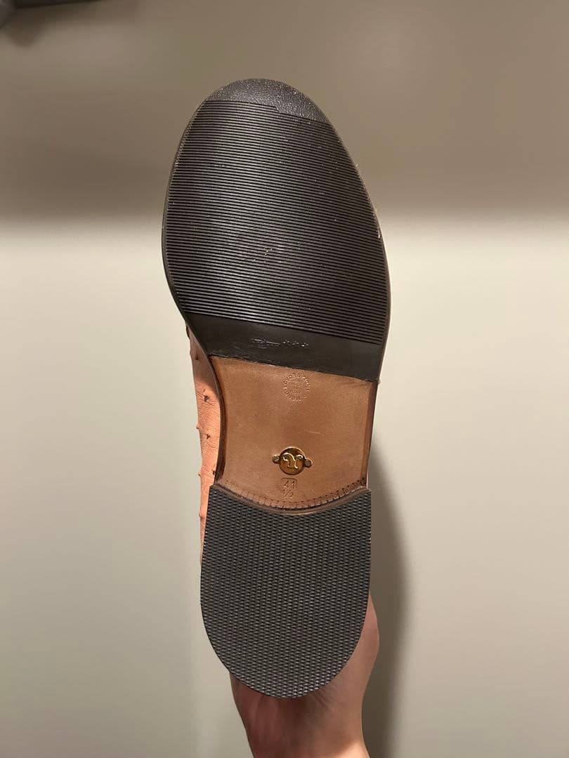 le yucca's オーストリッチレザー モカシン ピンク