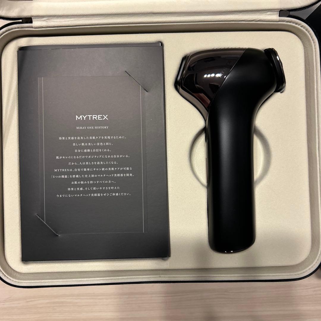 【ラスト値下げ中】新品・未使用品　MYTREX 美顔器 ブラック 取扱説明書付き