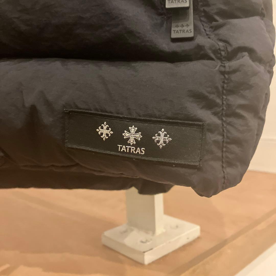 TATRAS フード付き ブラック ダウンベス