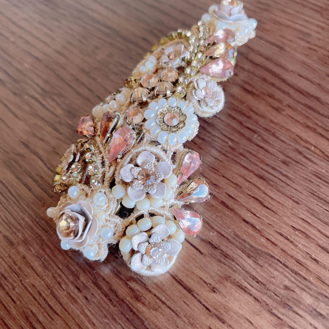 ⭐️美品⭐️Michal Negrin ネグリン バレッタ ベージュ　ヘアアクセ